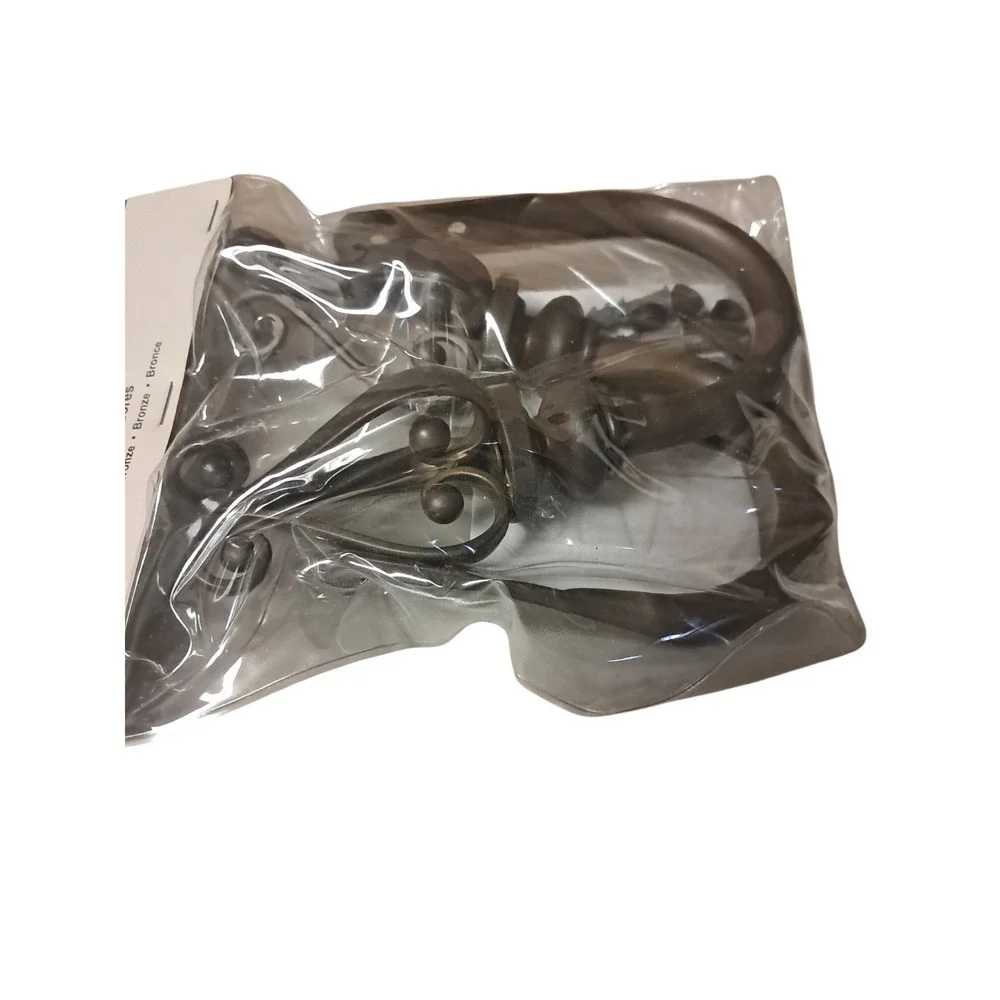 Metal Holdbacks Style Selections Aged Bronze Finish #0333928‎ Set of 2